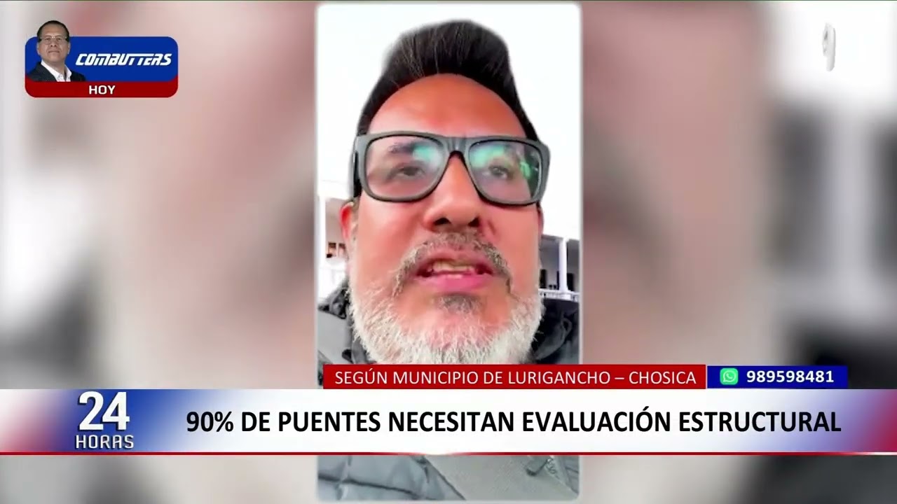 Lurigancho-Chosica: puentes en riesgo ante llegada de lluvias y huaicos