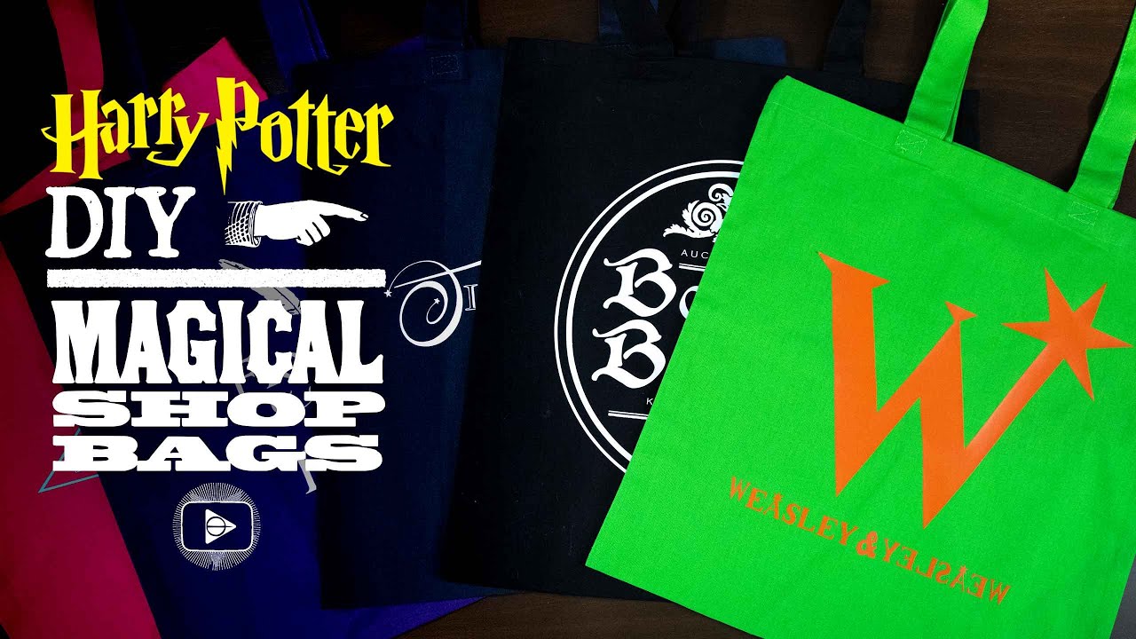 Magical Shop Bags - Harry Potter DIY