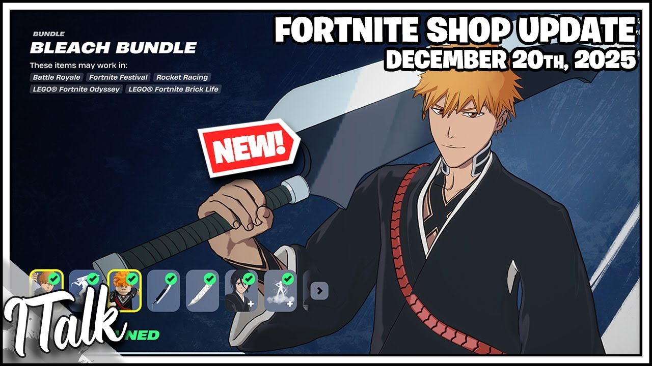 Fortnite Shop *NEW* BLEACH COLLAB! [December 20th, 2025] (Fortnite Chapter 7)