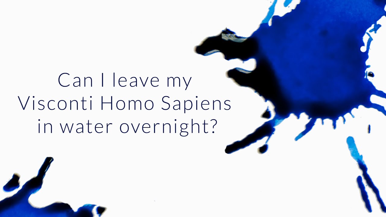 Can I Leave My Visconti Homo Sapiens In Water Overnight? - Q&A Slices