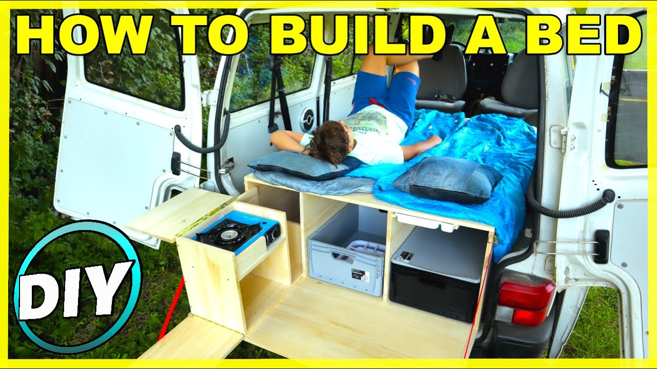How To Build a Simple Mini Camper Van Bed DIY (EP. 02)