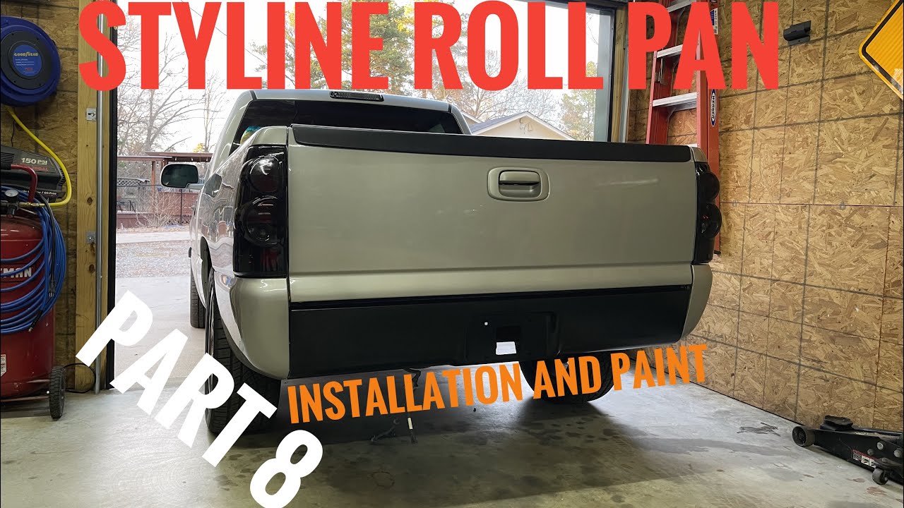 ROLL PAN INSTALATION AND PAINT How To Rattle Can Paint Part 8 Chevy Silverado Cateye Project Truck
