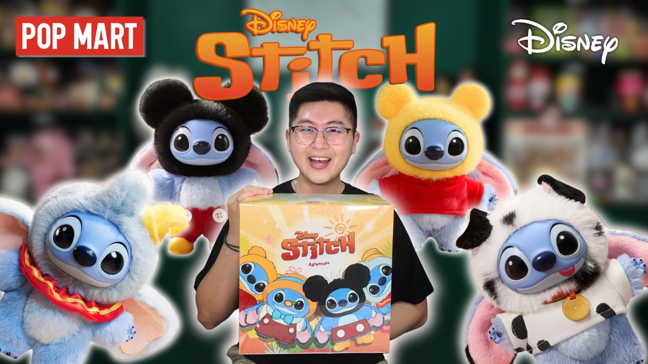 Распаковка плюшевых кулонов Disney Stitch Adventure от Pop Mart | Такие милые!