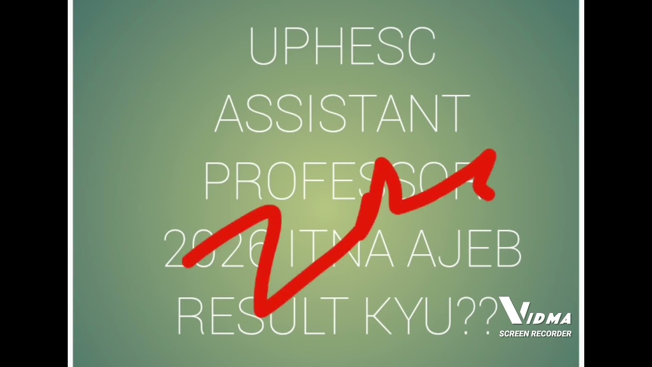 UPHESC ASSISTANT PROFESSOR CUTOFF #alkakieducationalpathshala #cutoff 