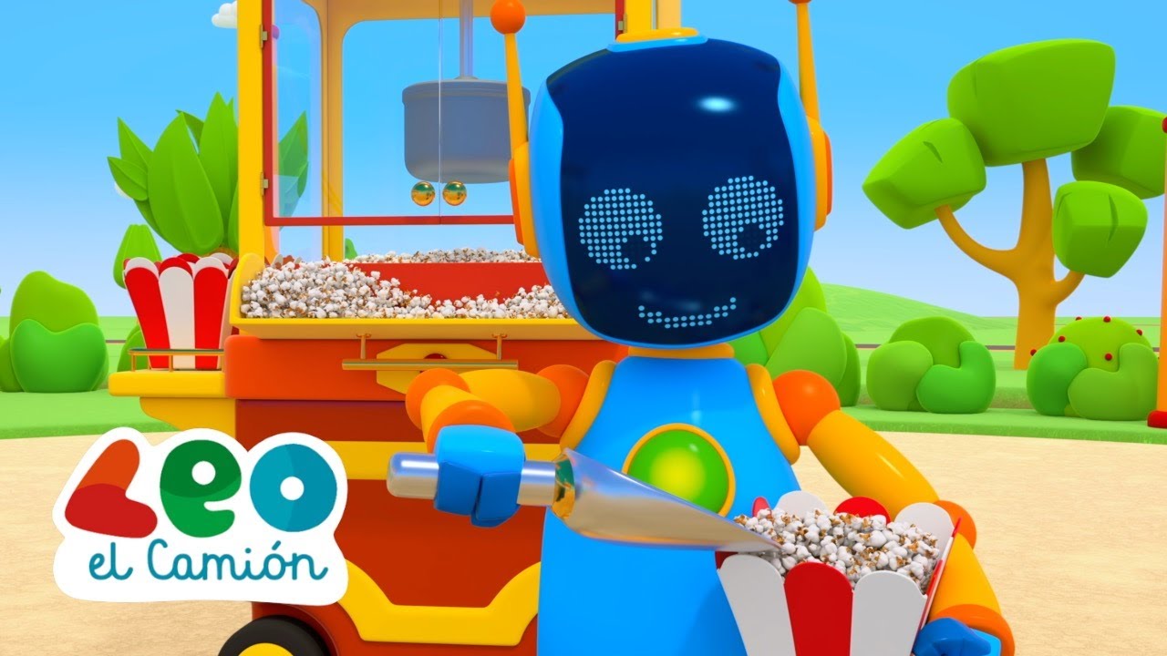 Leo el Cami&oacute;n - Cuatro Capitulos Nuevos Temporada 3 - Carrito de palomitas de ma&iacute;z - Gr&uacute;a portuaria