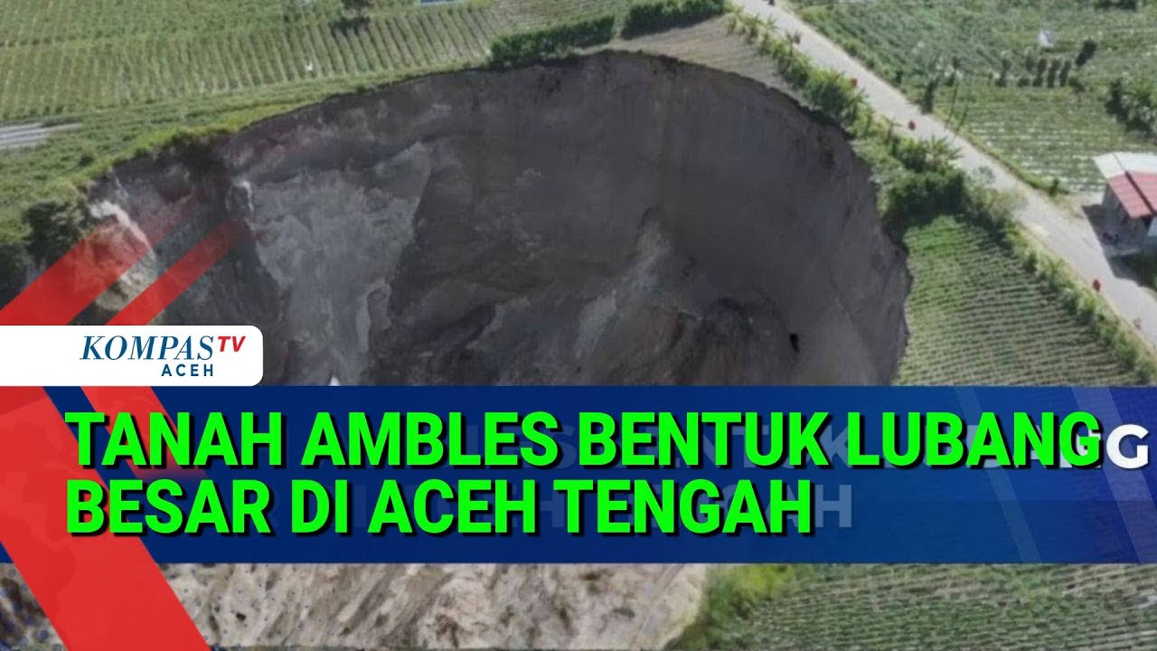 Penampakan Tanah Ambles di Aceh Tengah Meluas, Jalan Kabupaten Terancam Putus