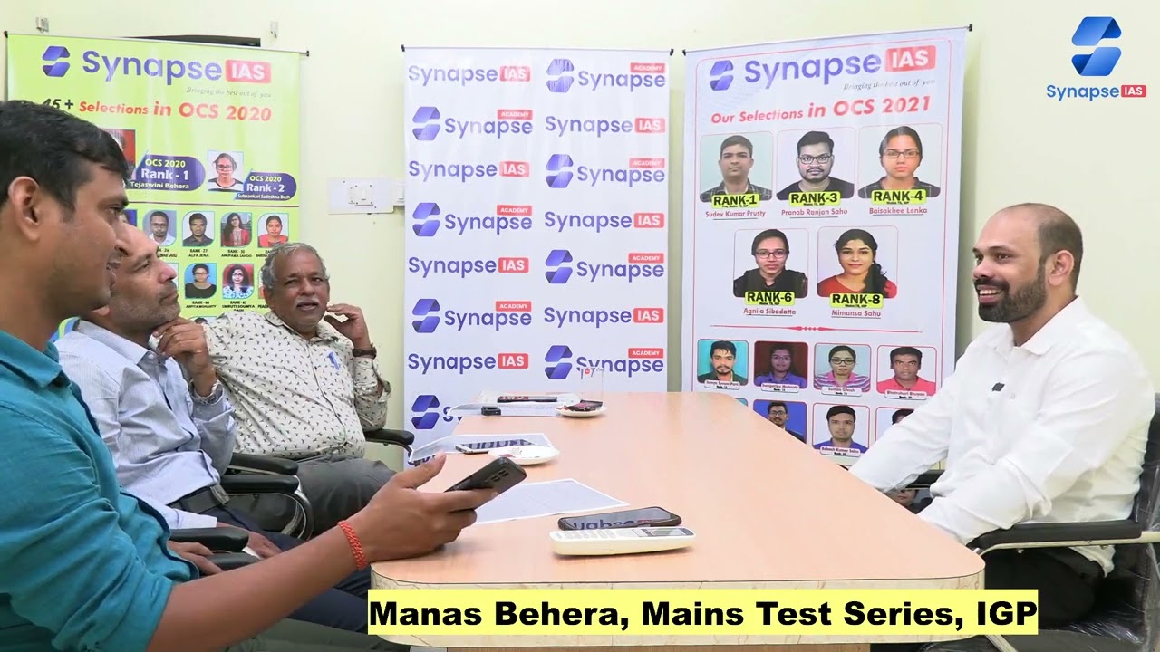 Rank-444 ,MANAS BEHERA, OCS 2022 @Synapse_IAS  Mains Test Series and Interview Student
