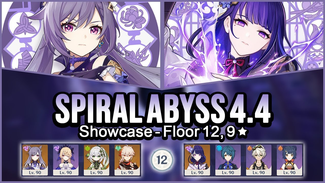 Keqing Aggravate & Raiden National | Spiral Abyss 4.4 - Floor 12 | Genshin Impact