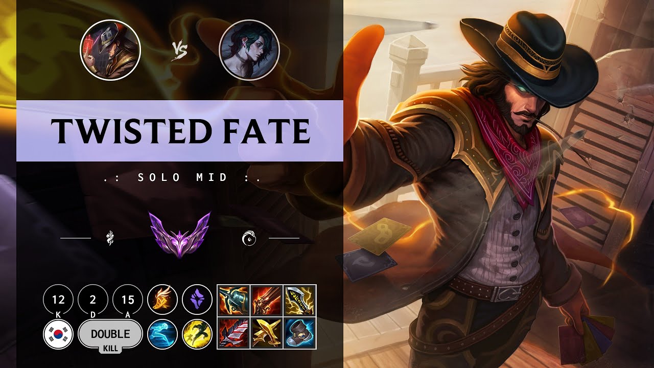 Twisted Fate Mid vs Hwei - KR Master Patch 14.10