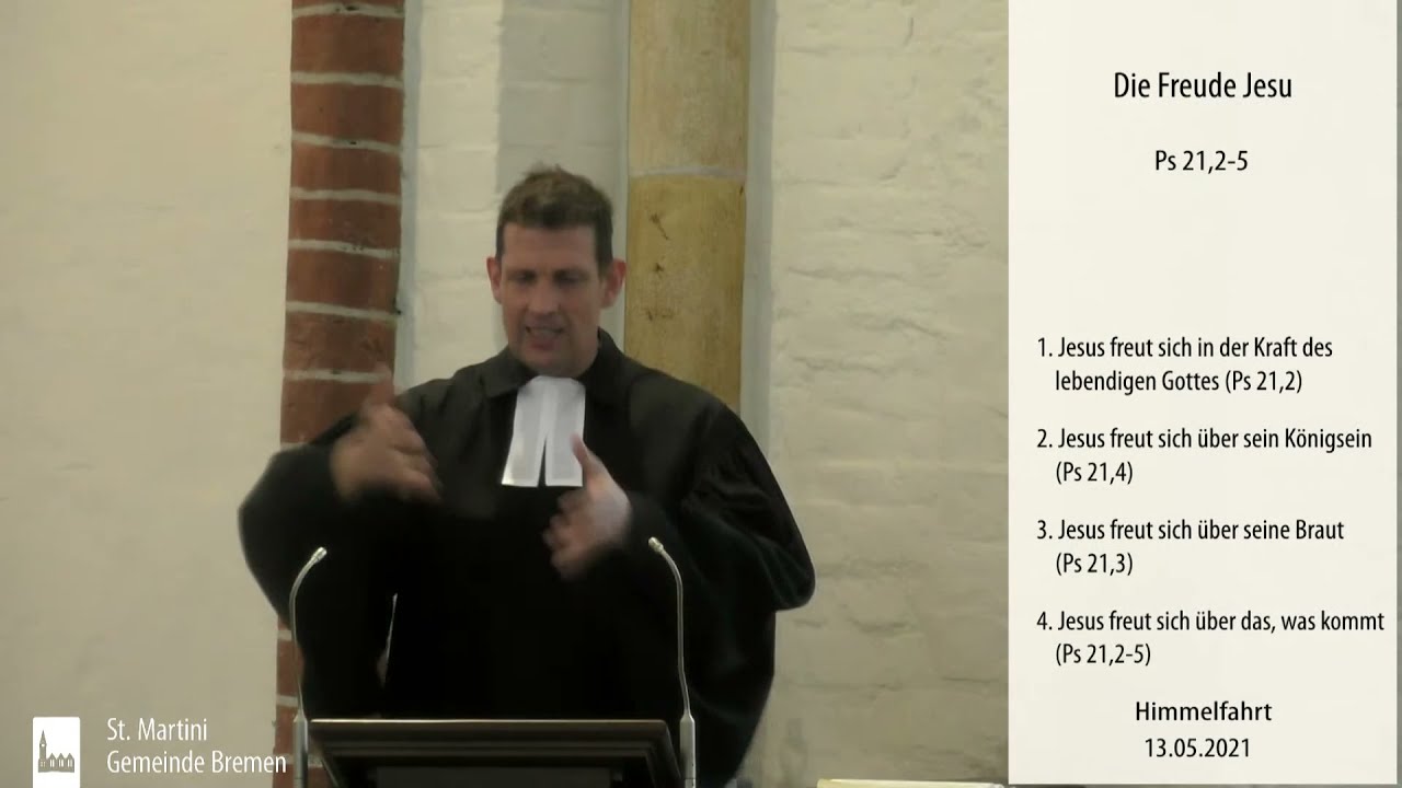 Predigt vom 13.05.2021 - Die Freude Jesu