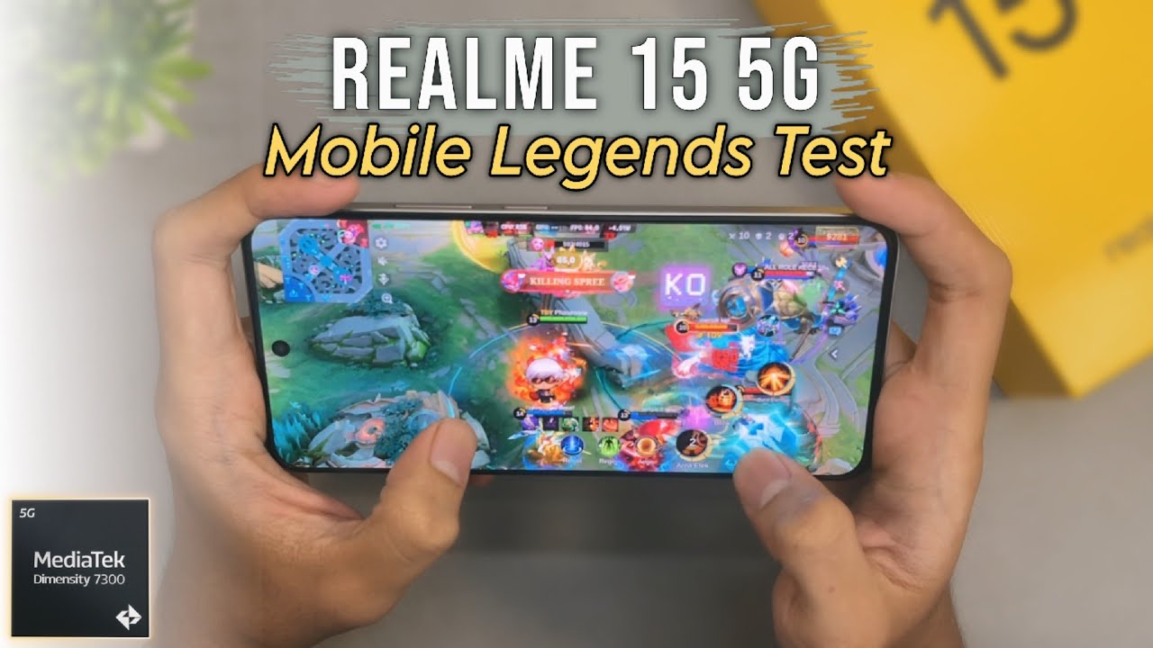 Realme 15 5G Mediatek Dimensity 7300+ Mobile Legends Gaming Test