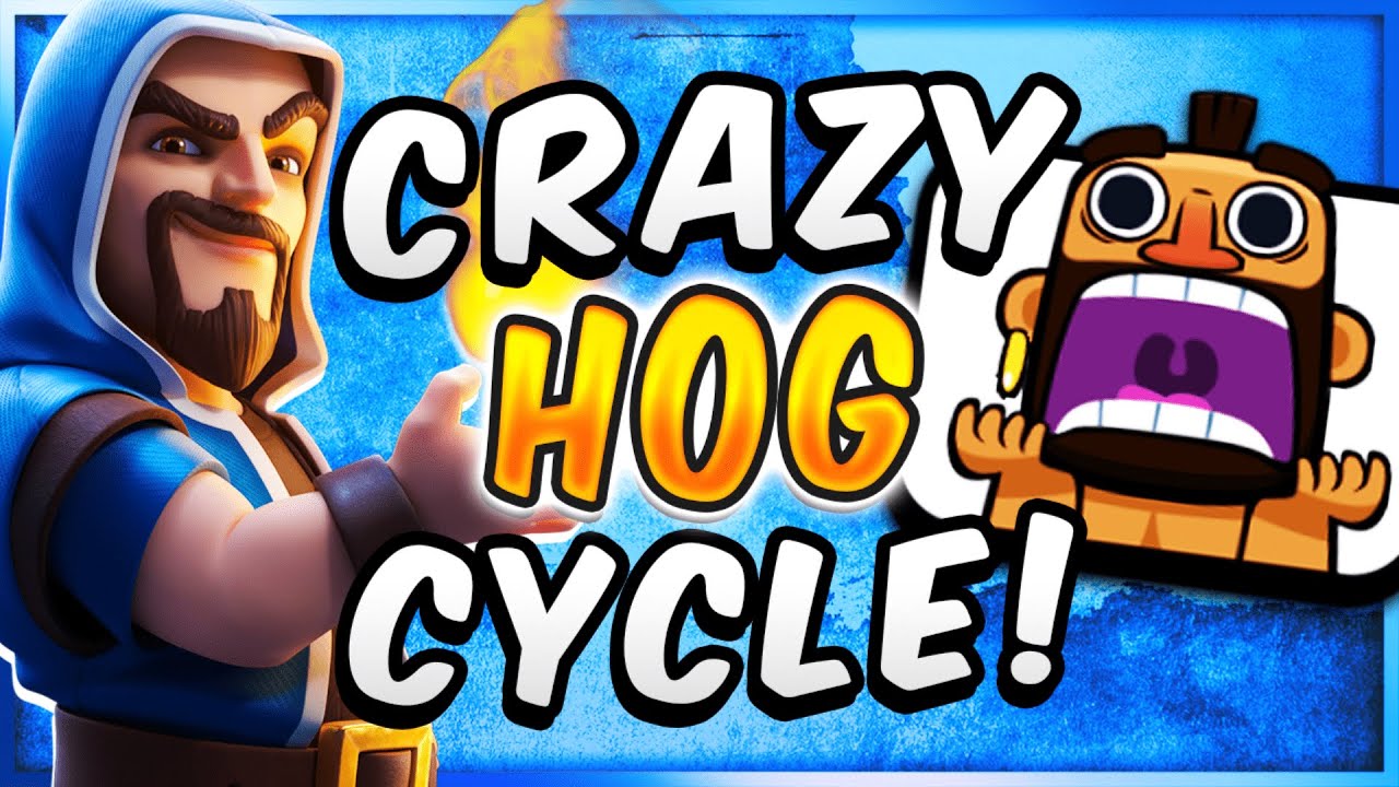 NO ONE EXPECTS THIS! INSANE WIZARD HOG RIDER DECK! &mdash; Clash Royale