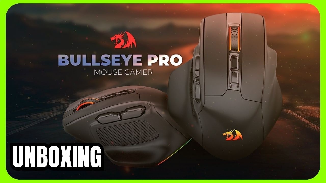 Unboxing: mouse gamer Redragon BULLSEYE PRO e Softwere mouse Redragon