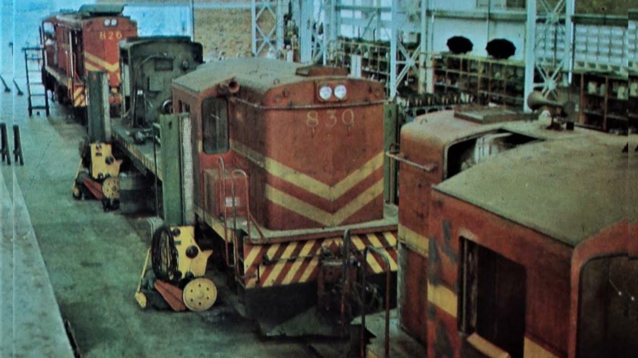 ALCO RSD8 6083 pintura da RFFSA oficinas de locomotivas diesel Edgard Werneck CBTU Recife