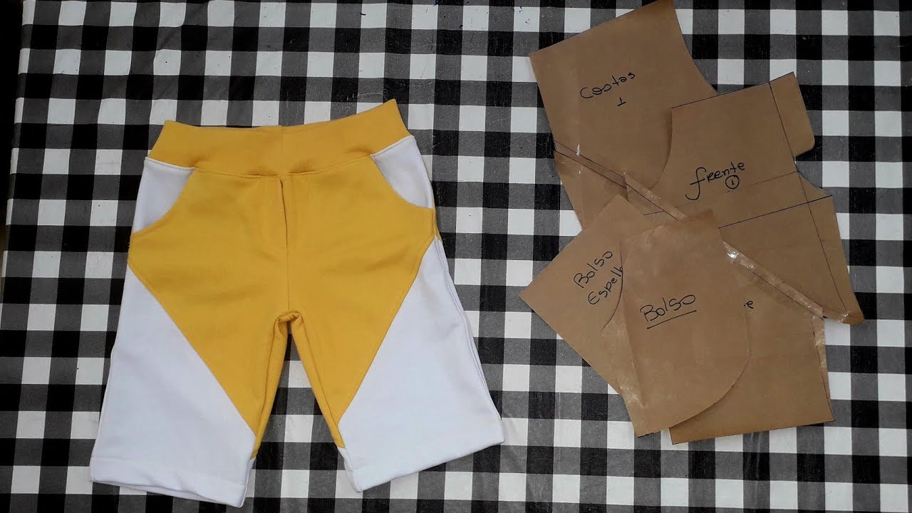 Como fazer molde bermuda masculina infantil