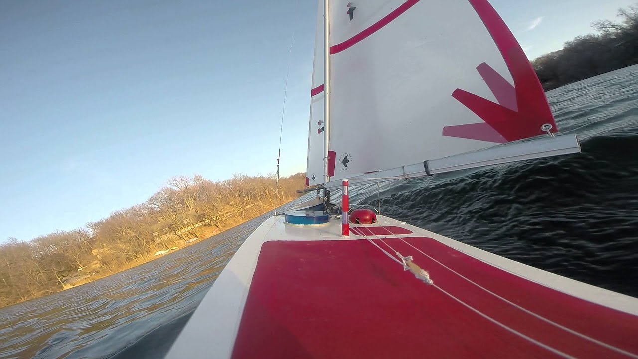 'International One Meter' RC sail boat  Black Swan Lake