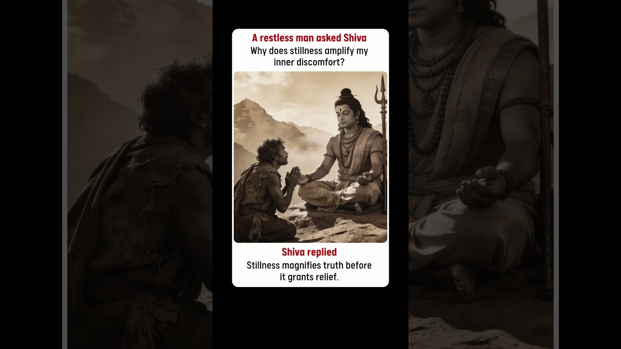 Shiva Explains Inner Discomfort 🧘 #sanatan #wisdom #shorts