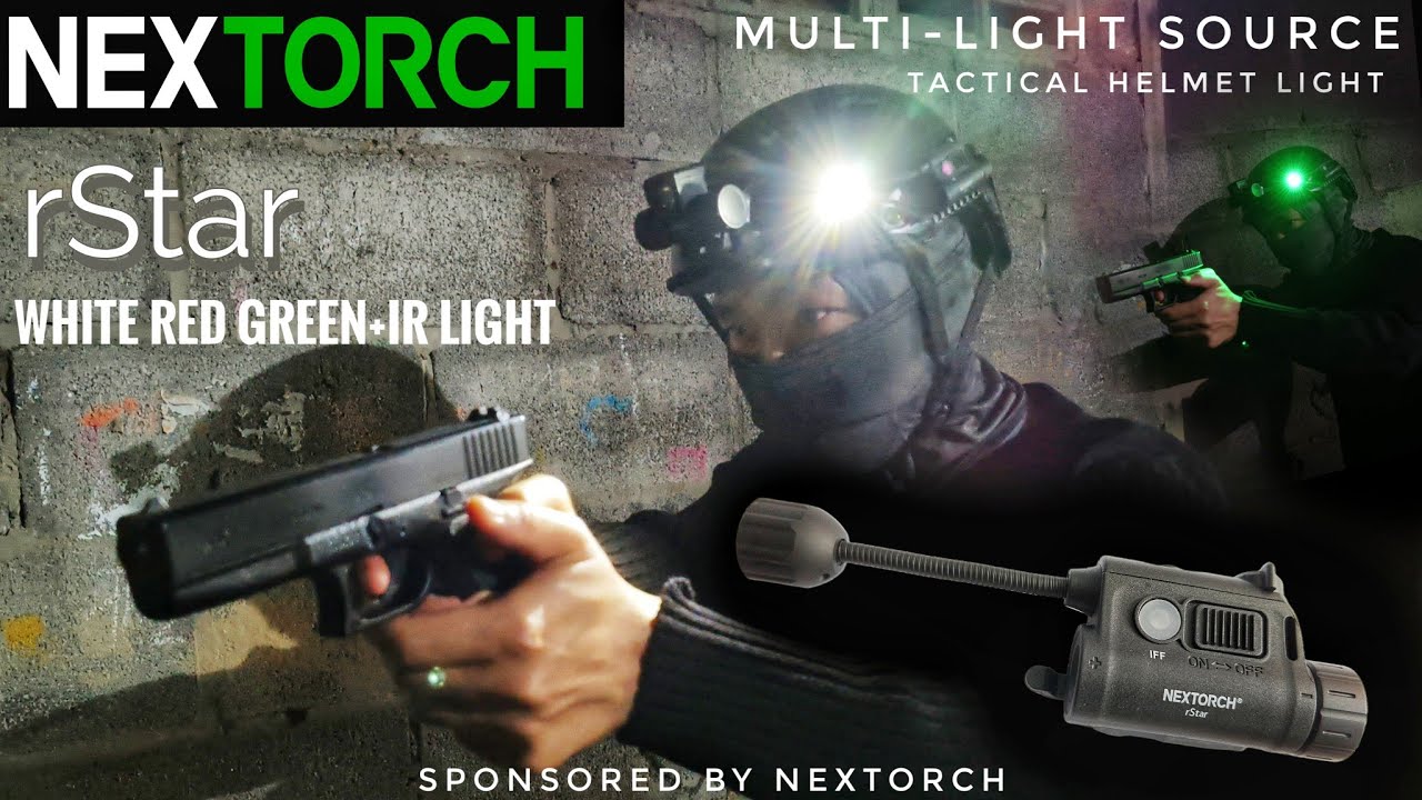 NEXTORCH rStar Multi-light Source Tactical Helmet Light