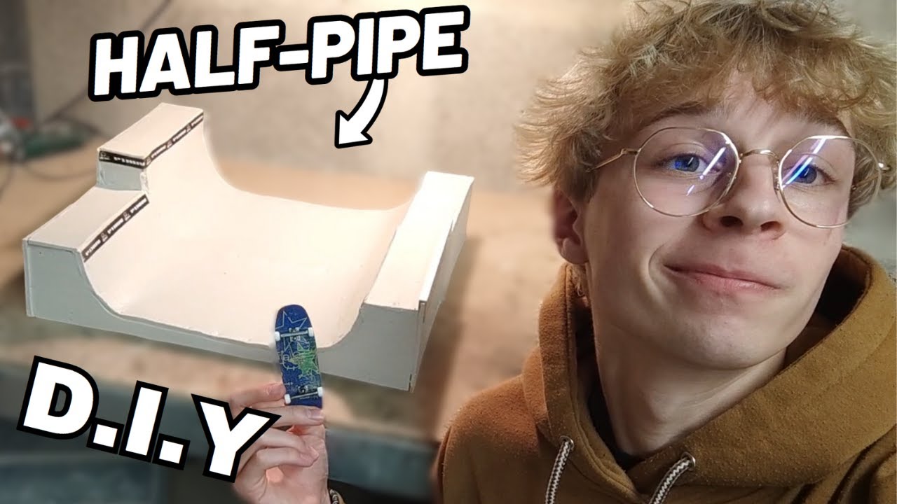 FAIRE UN HALF-PIPE POUR FINGERBOARD !!!( DIY fingerboard ramp )