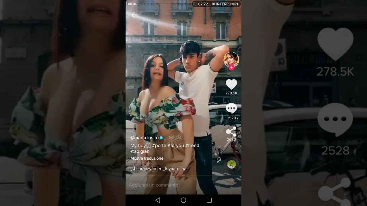 Marta Losito tik tok febbraio
