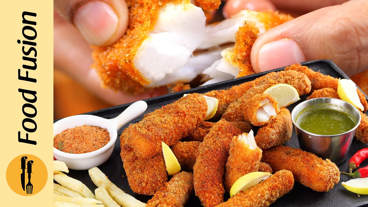 Crispy  Finger Fish Fry Recipe by Asad Memon- Food Fusion
