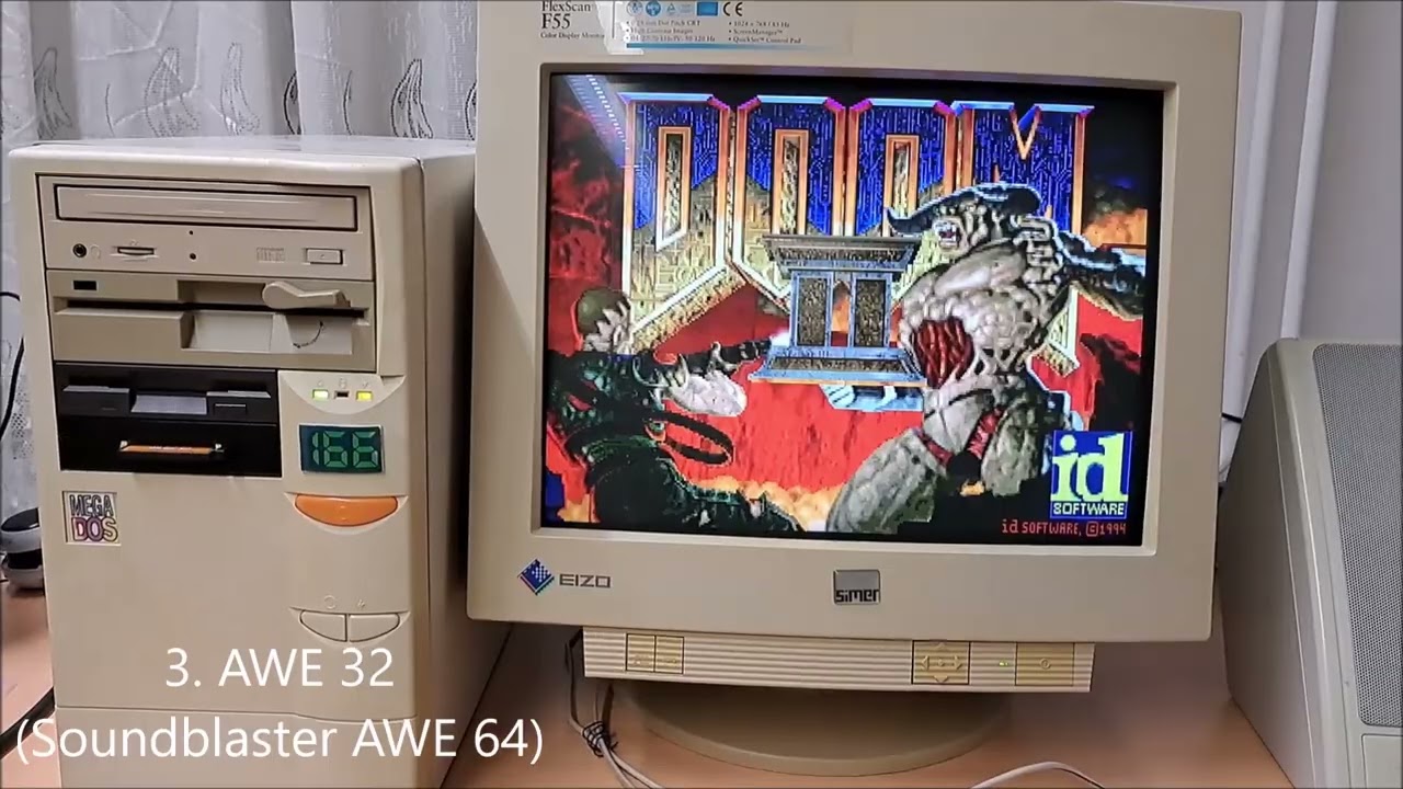 Doom 2 MAP01 music on different ISA soundcards