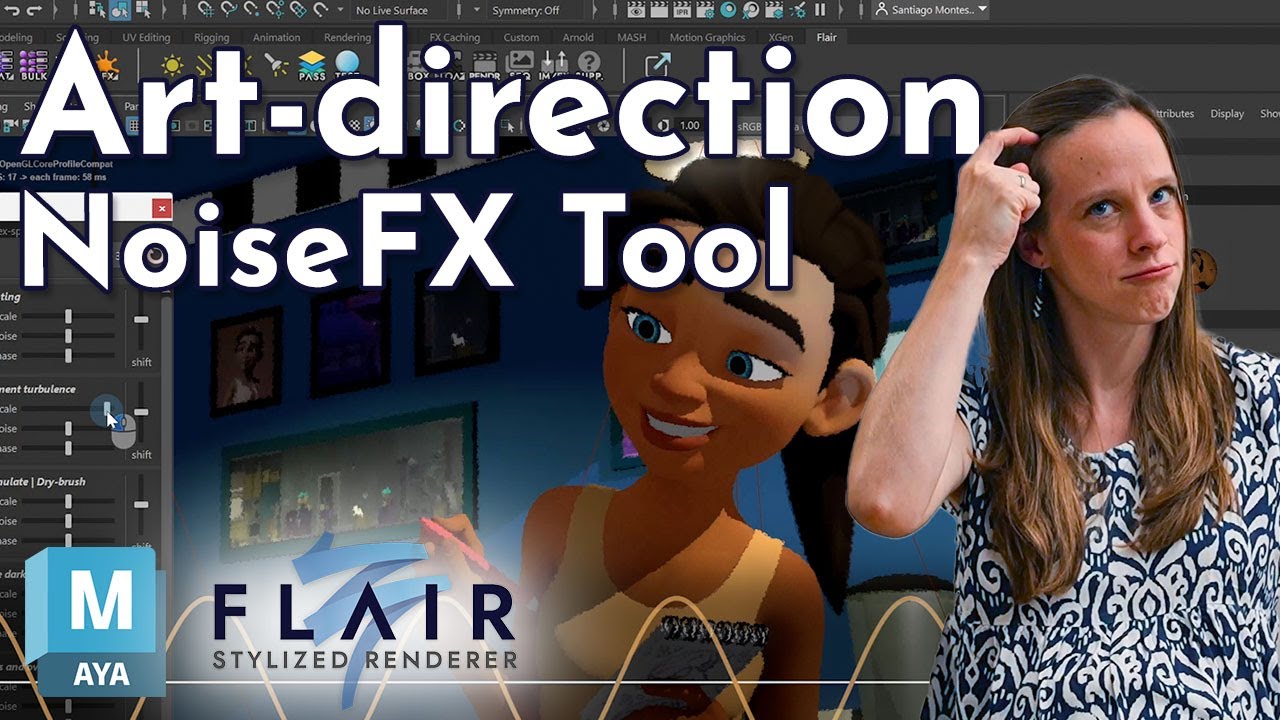Mastering NoiseFX: Procedural Control in Flair for Maya