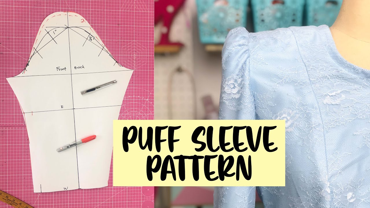 Puff Sleeve Drafting Pattern | Lengan Puff | How to Draft