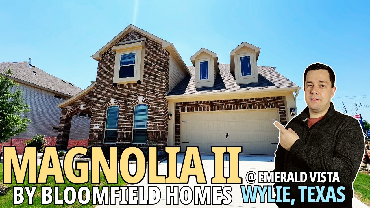 Magnolia II Plan | 3430 SF | 4 Bed | Emerald Vista | Bloomfield Homes | Home Tour | Moving to Wylie
