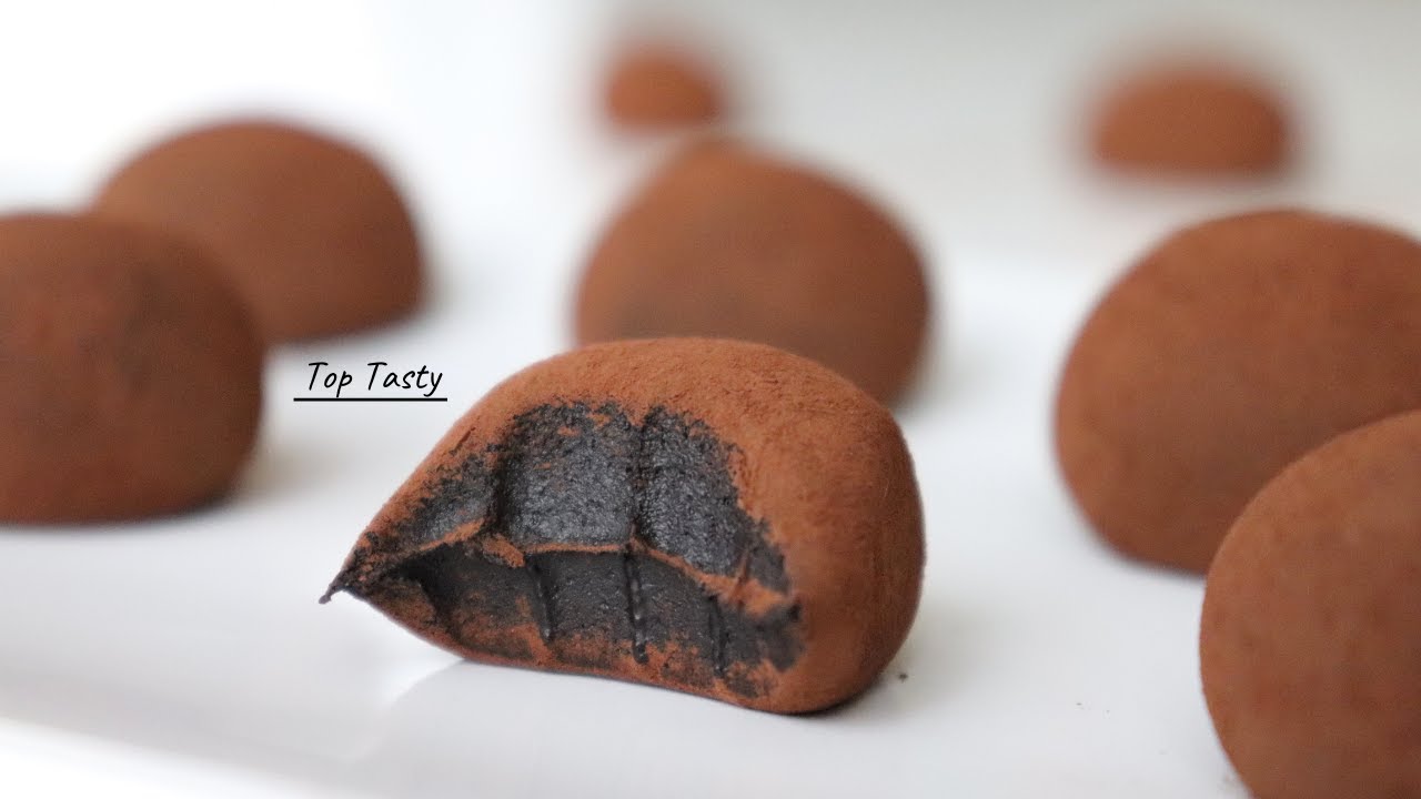 2 Ingredient Chocolate Truffles Recipe | Condensed Milk Chocolate Truffles | Top Tasty Recipes