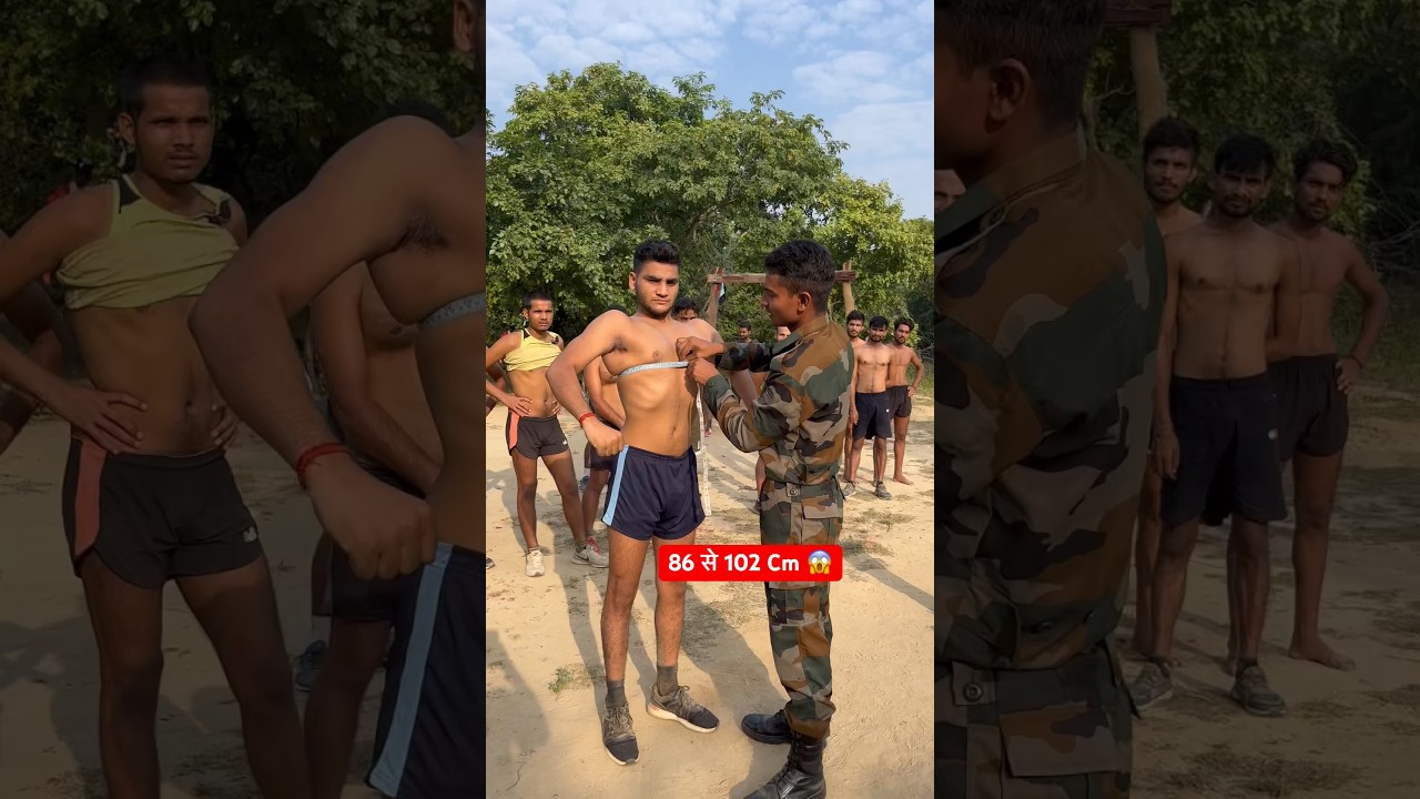 Indian Army chest Measurements #shorts #motivational #viral #video #indianarmy #chest #measurement
