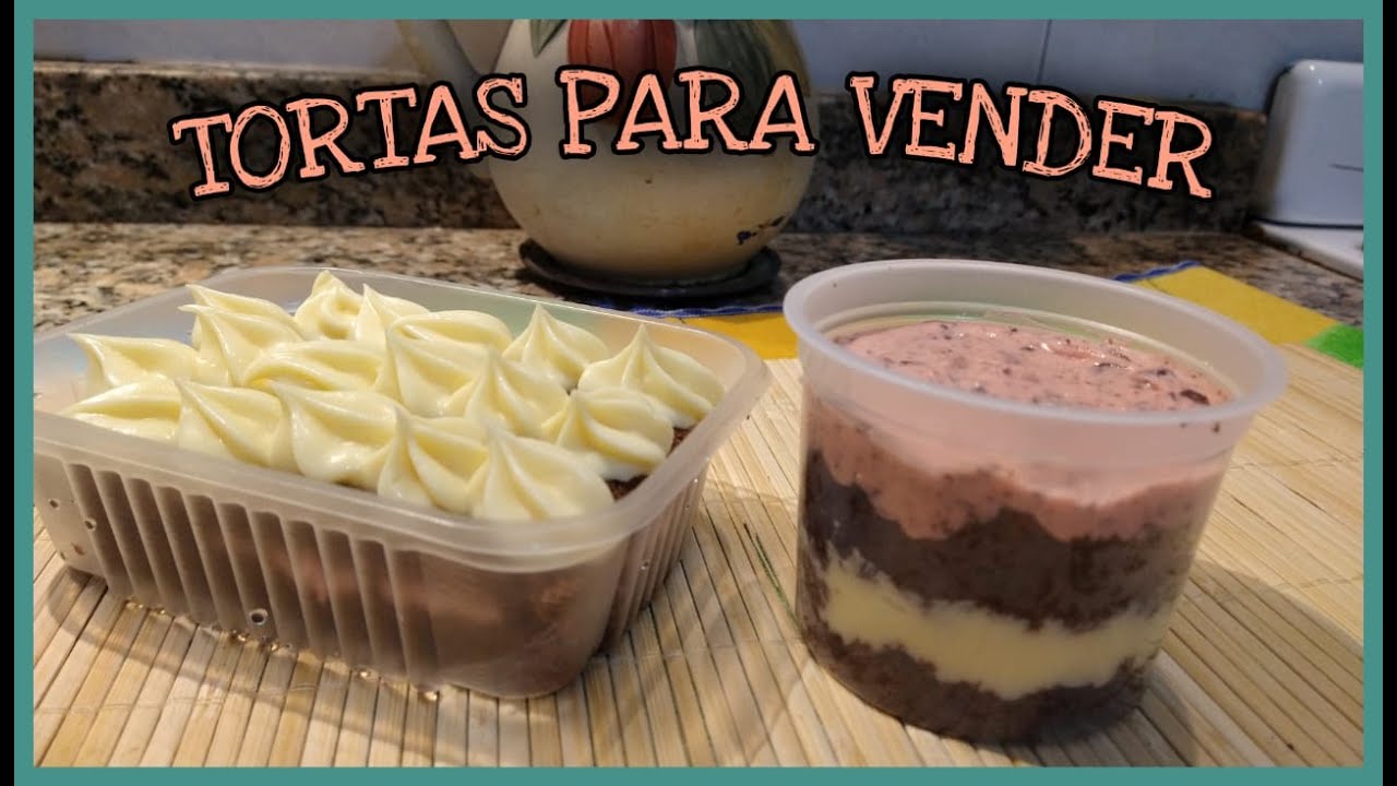 TORTAS EN POTES  para VENDER / 2 opciones de armados con los mismos rellenos / Postre para vender
