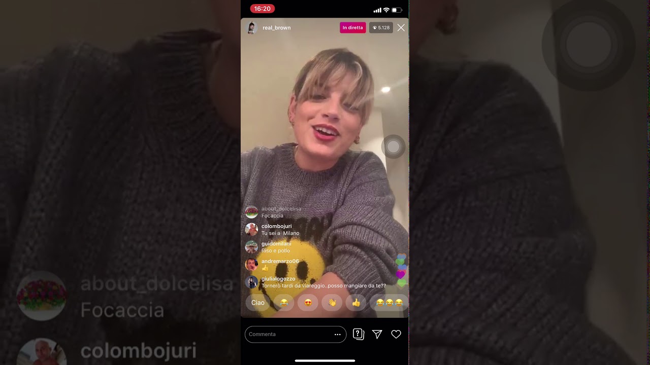 Diretta Instagram Emma 14 novembre 2019