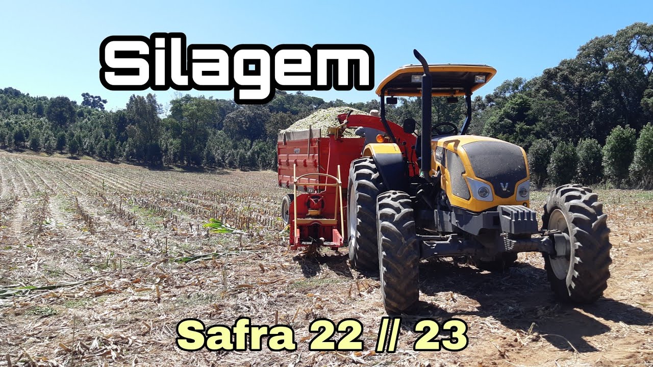 Fazendo Silagem com o Valtra a750 e a ensiladeira Brava 300 + caretão basculante / Safra 22 // 23