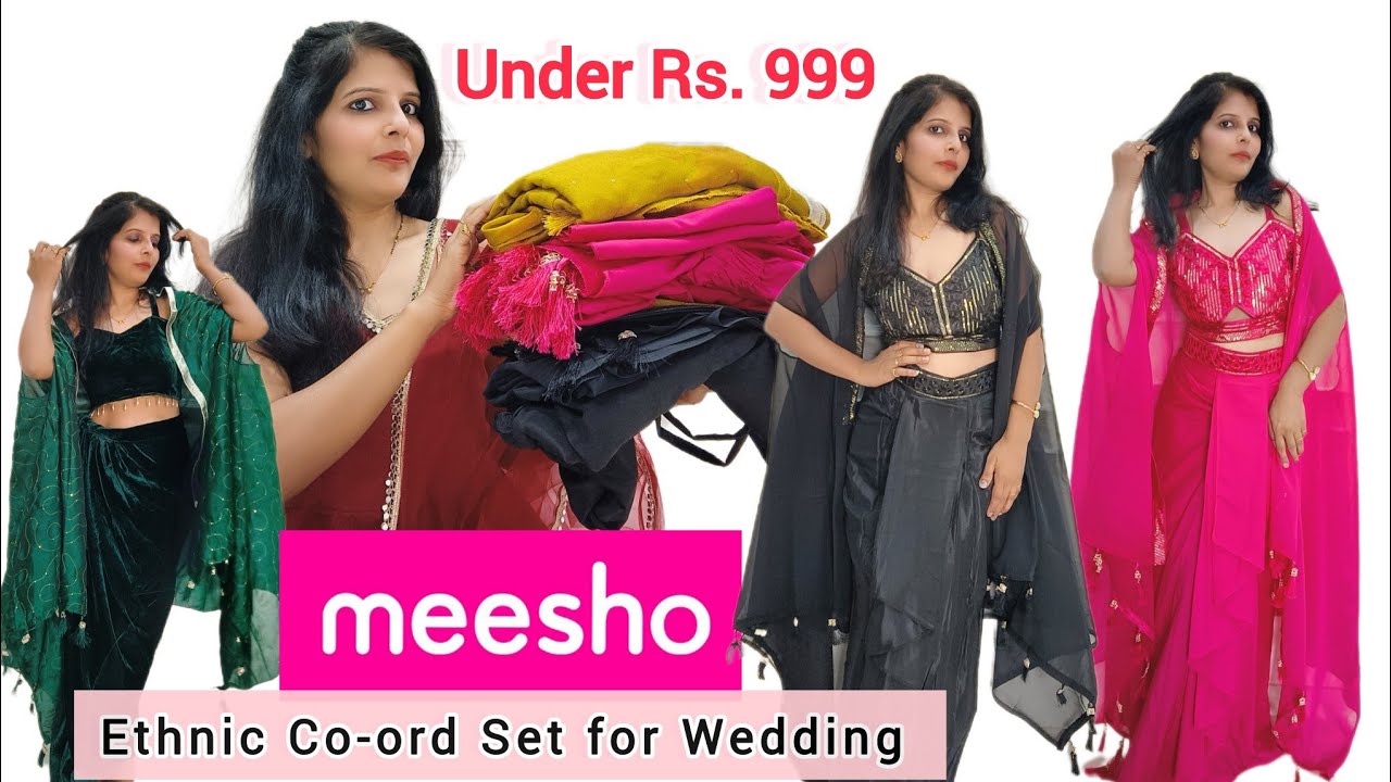 Budget Friendly Ethnic Co-ord Sets Haul | Festive Ready Looks ✨ | #viral #ethnicwear #meesho 