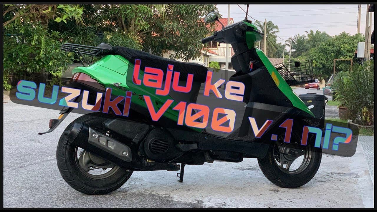 Suzuki V100 top speed std (malaysia) vlog 1.0