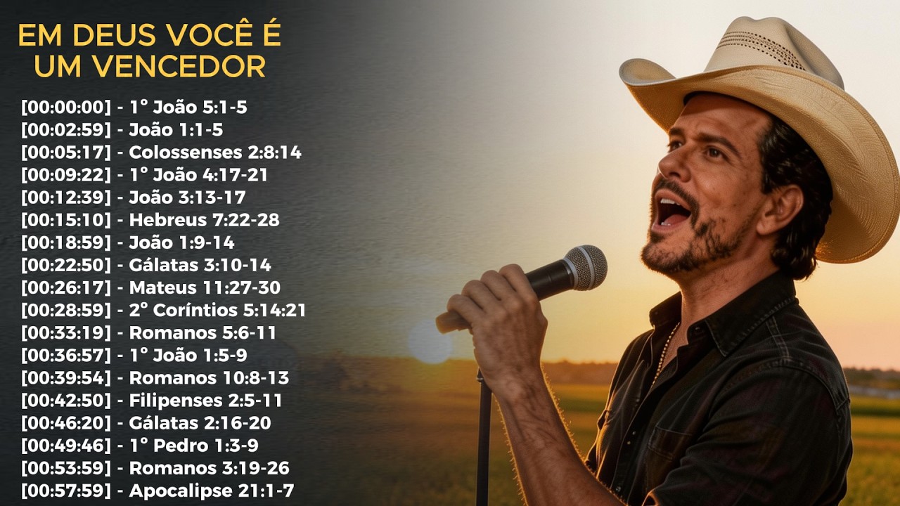 Em Deus Você É um Vencedor | Modão Sofrência Bíblico | Louvor Gospel | Estilo Eduardo Costa