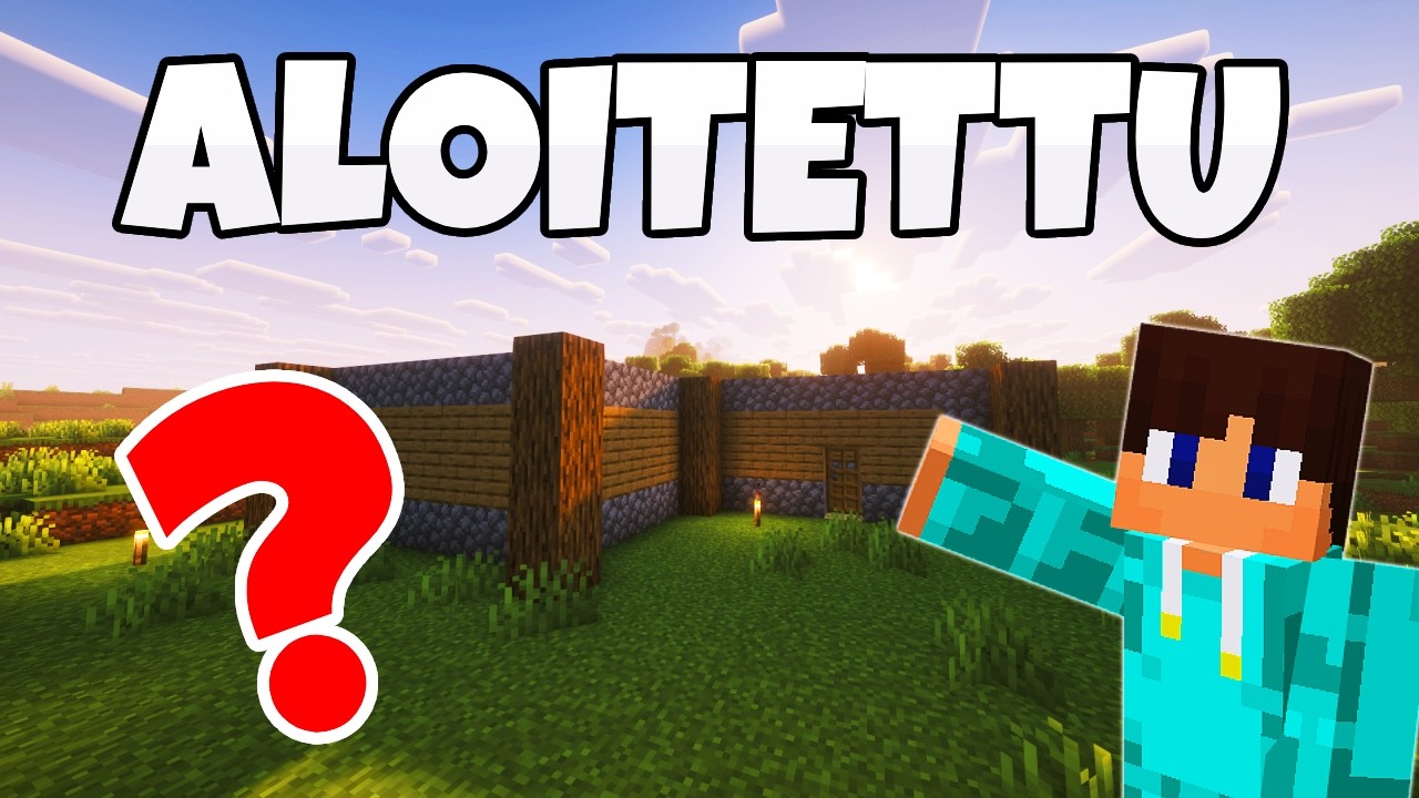 MINECRAFT Läpipeluu Osa 2 -  Talon Rakennus