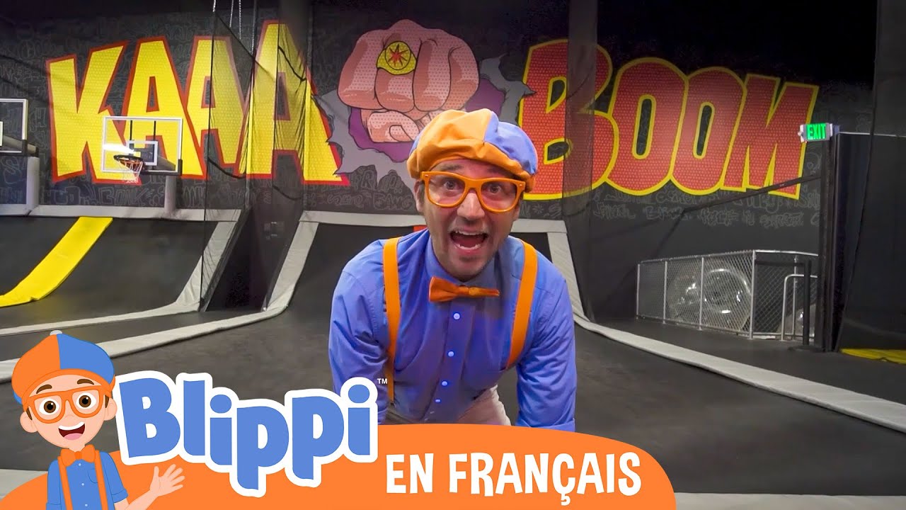 Blippi Apprend l&rsquo;Alphabet au Parc de Trampoline pour Enfants | @blippifran&ccedil;ais​