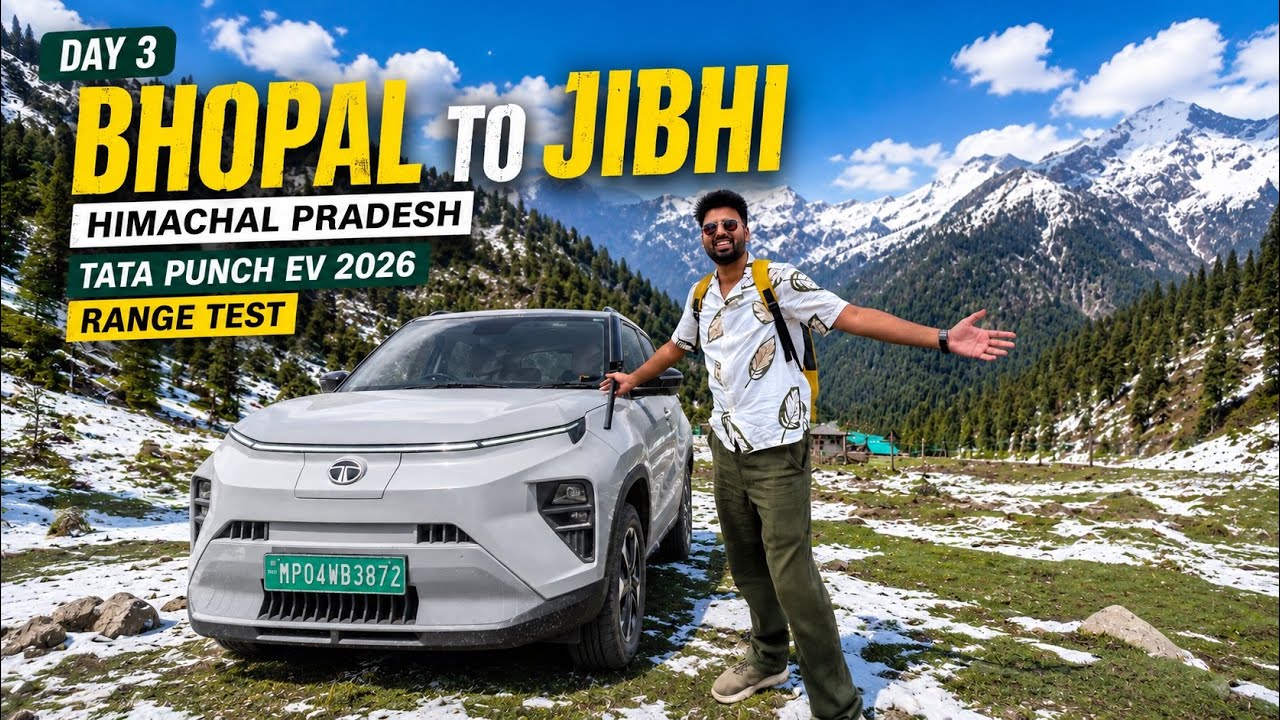 Finally Reached Jibhi Day 3 | Tata Punch EV Broken Roads, Slopes & No Chargers