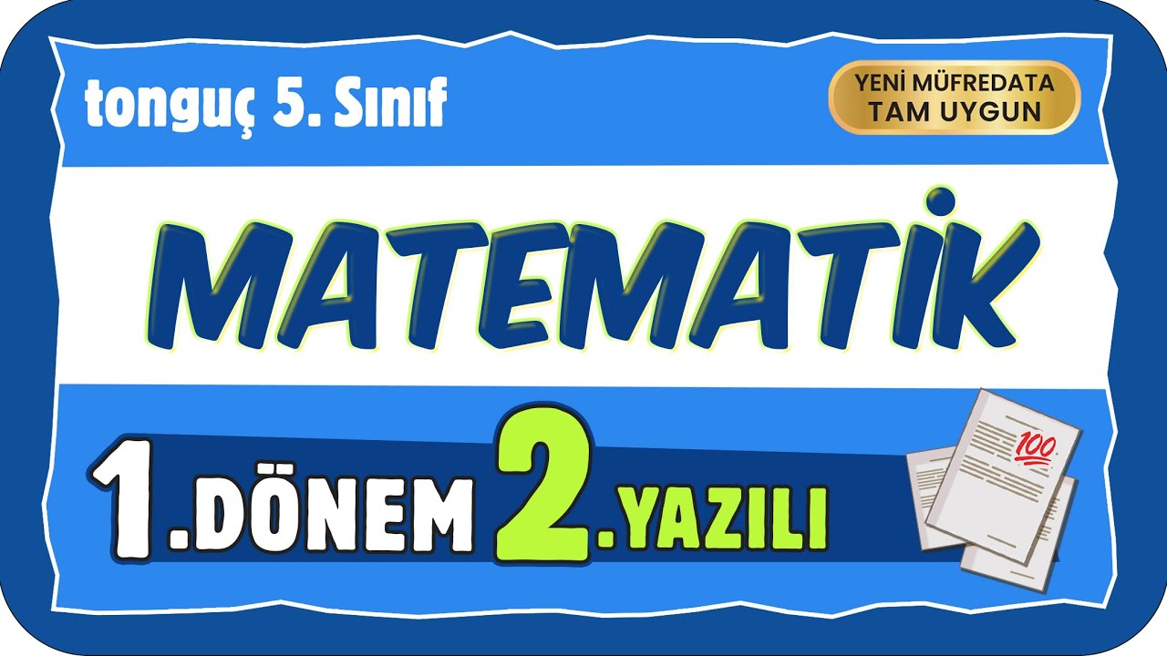 5. Sınıf Matematik 1. D&ouml;nem 2. Yazılıya Hazırlık 📑  #5MAT1D2Y #2026