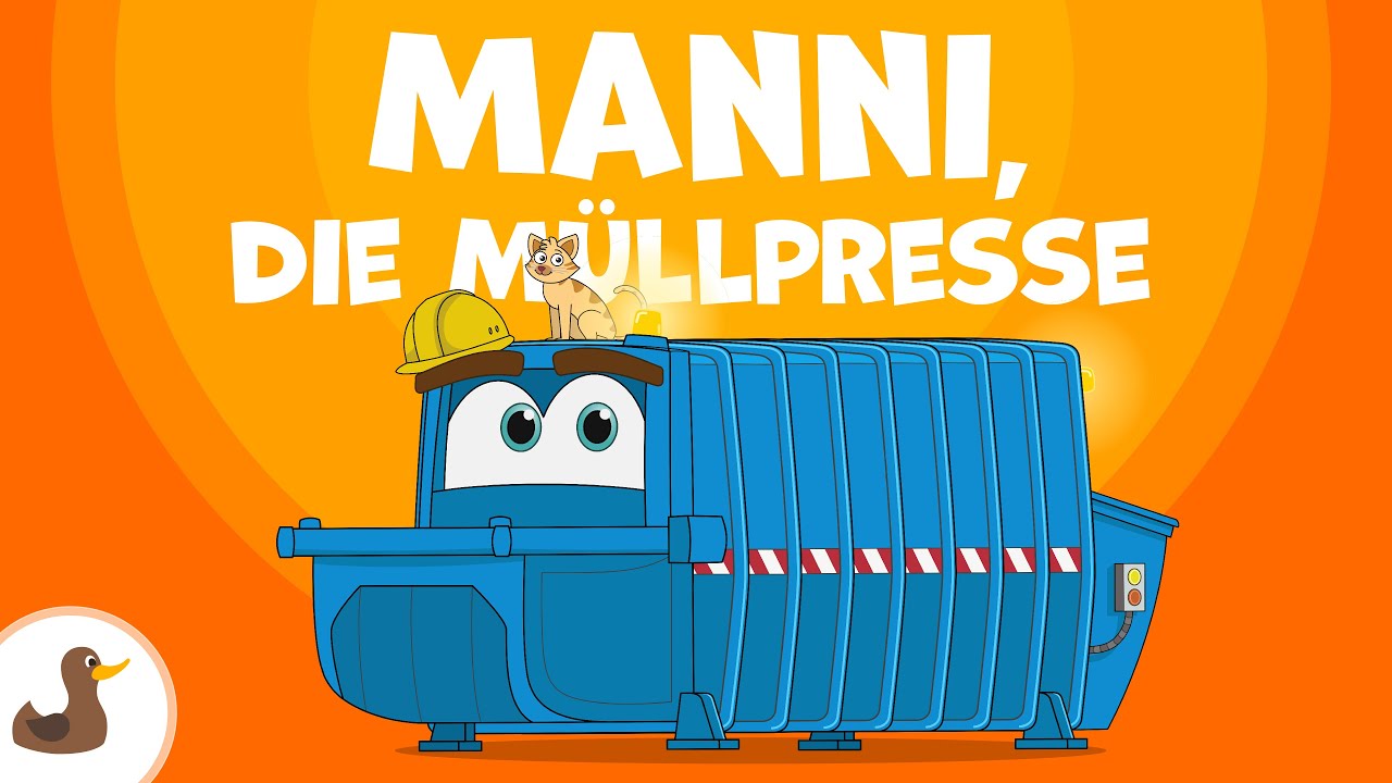 Manni, die Müllpresse | Milo, das Müllautokind & seine Freunde | Sing Kinderlieder
