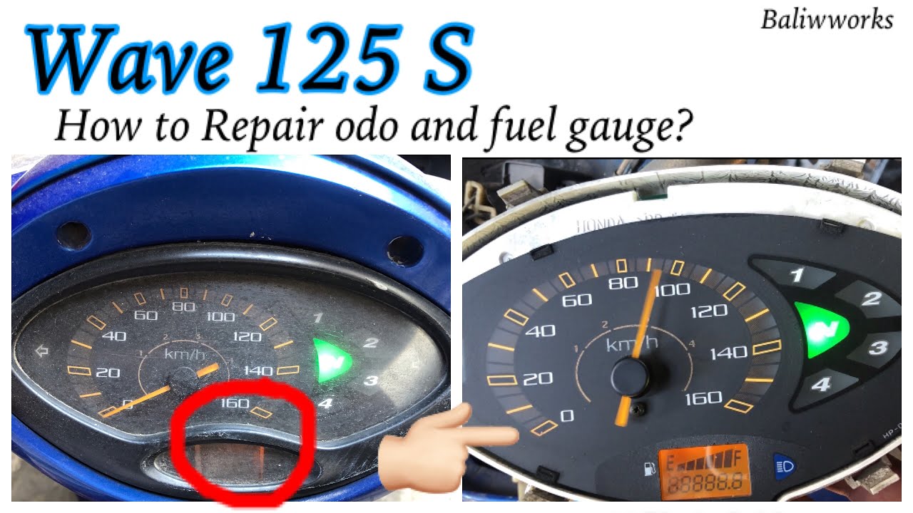 Wave 125 S / How to Repair Odo meter and fuel gauge?