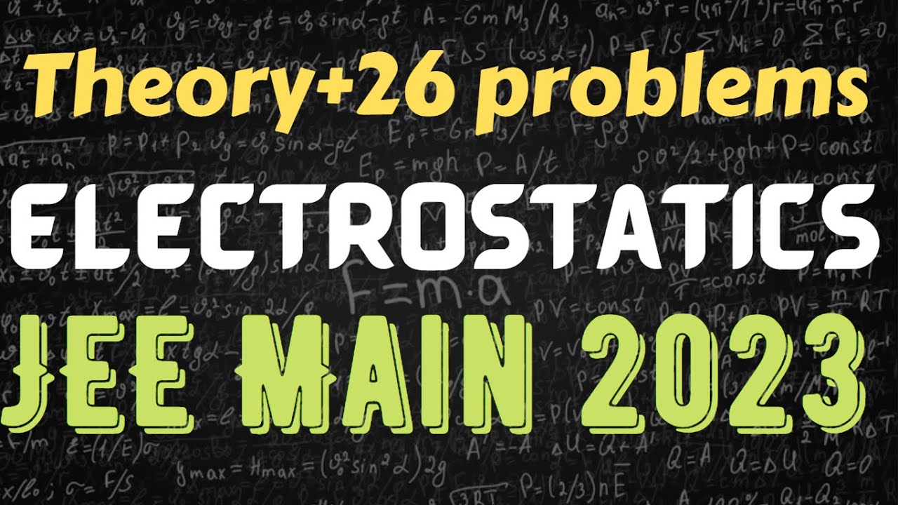 Crash Course Physics JEE Main 2023: Electrostatic Gauss law revision NEET/BITSAT/Class 12/AIIMS