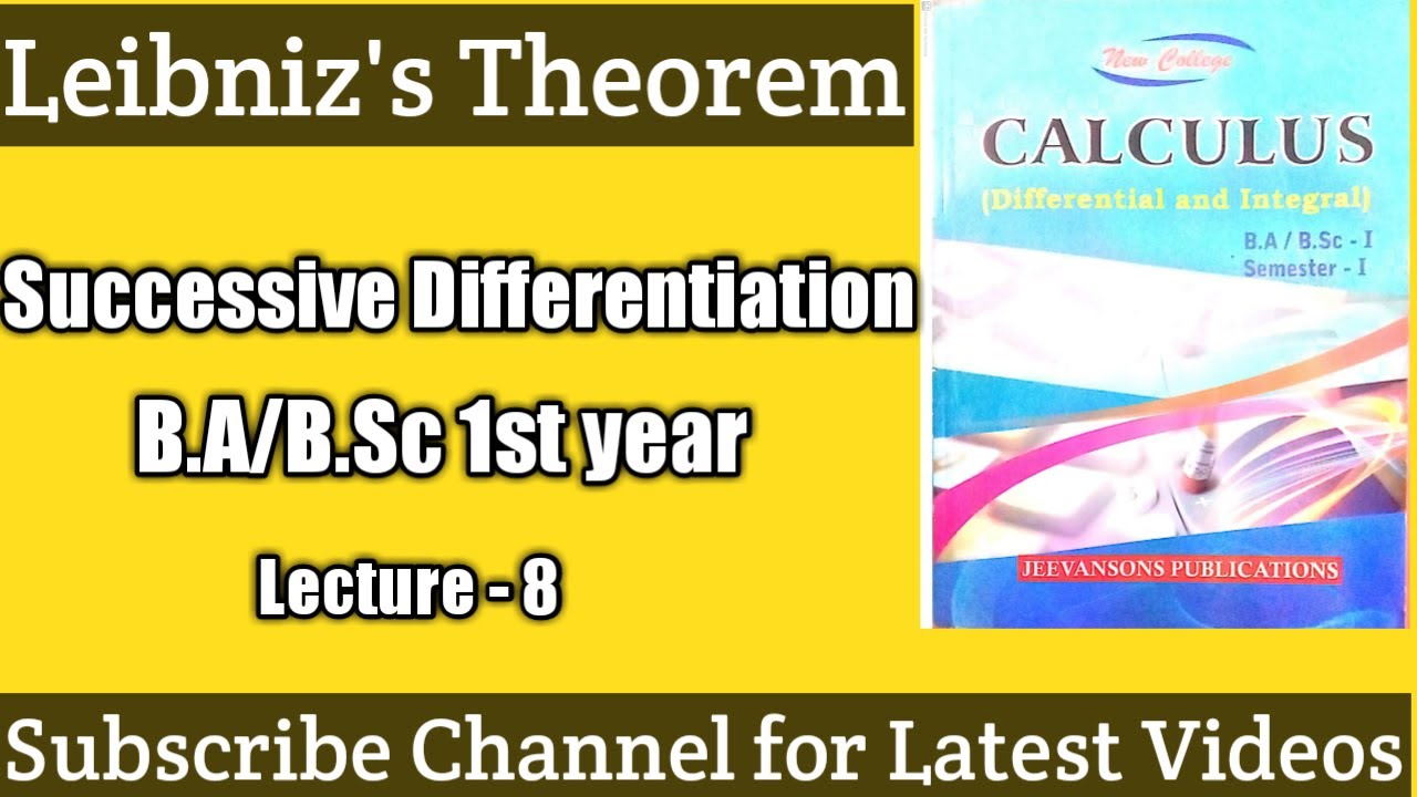 B.A/B.Sc 1st year ||CALCULUS|| LEIBNITZ'S THEOREM||To Find the nth derivative of product of two fun.