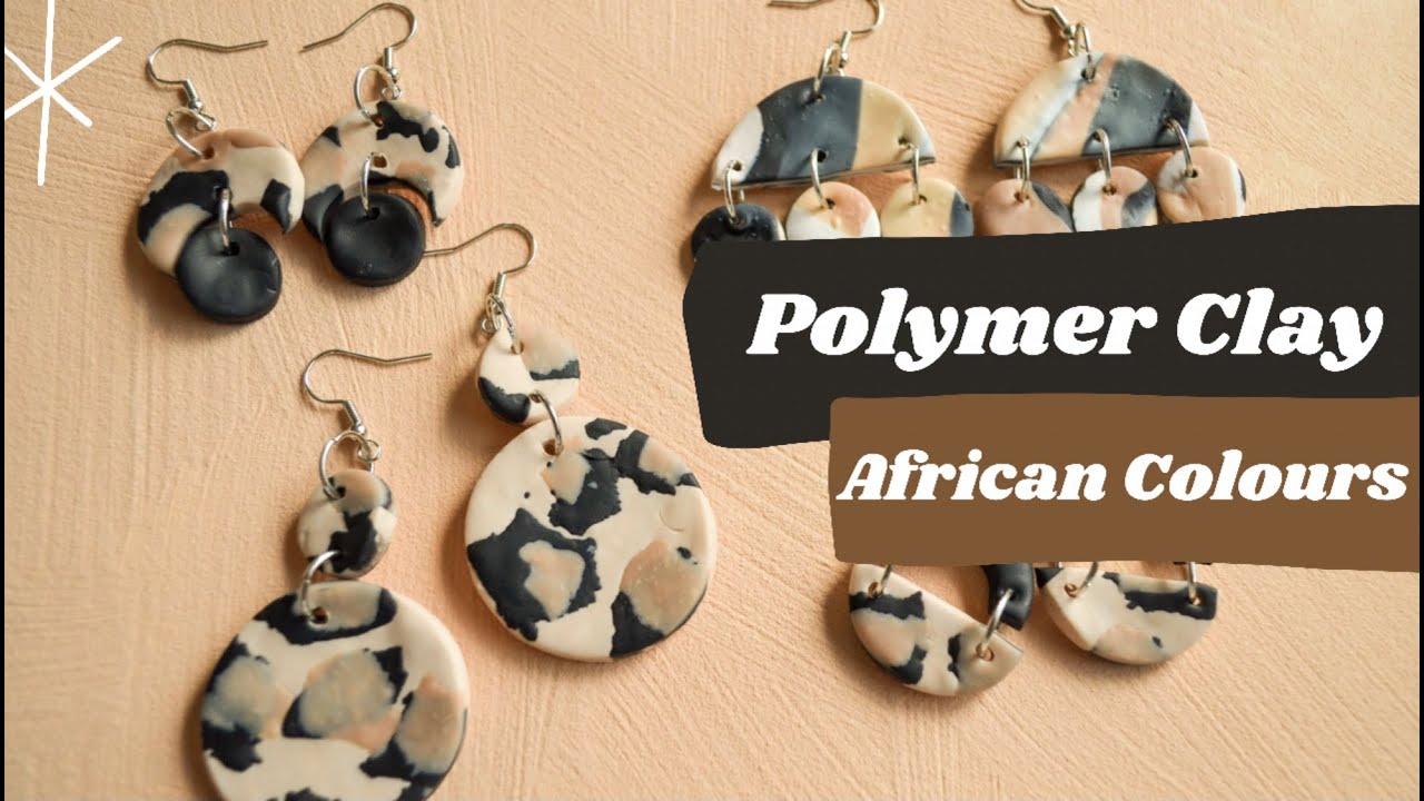 Polymer Clay Earring Tutorial | How to Make Leopard Print