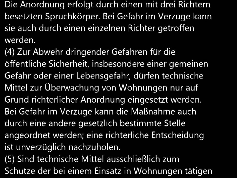 Grundgesetz, I Die Grundrechte Art. 1-19 vorgelesen