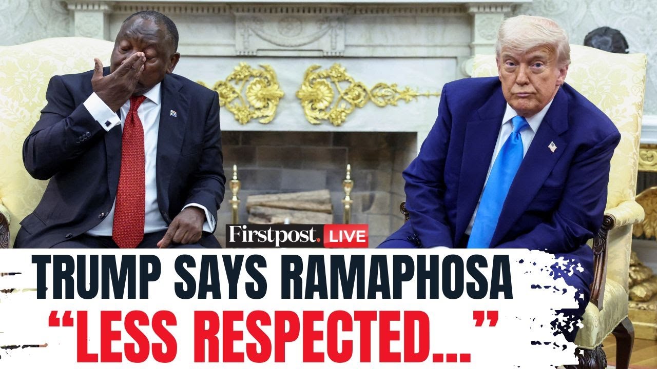 Trump-Ramaphosa Spar LIVE: Trump, Ramaphosa Clash in Oval Office over 