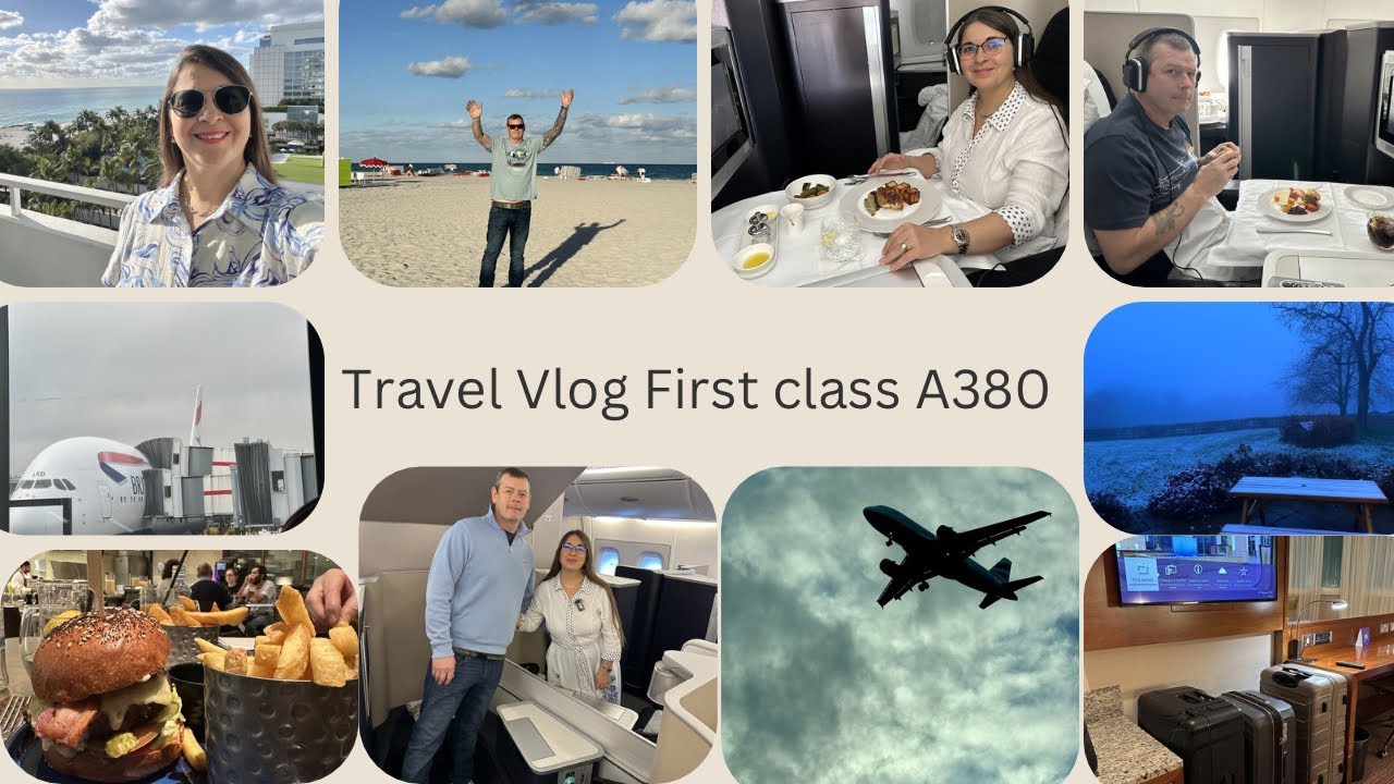 Travel Vlog ||First Class BA A380 Airbus London to Miami