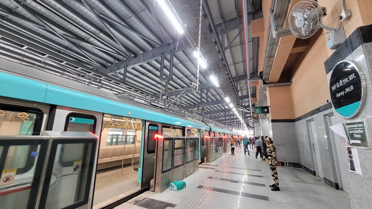 First glimpse of Mumbai's New Underground Metro 3 & Station, Opening Soon for Public. #metro #mumbai